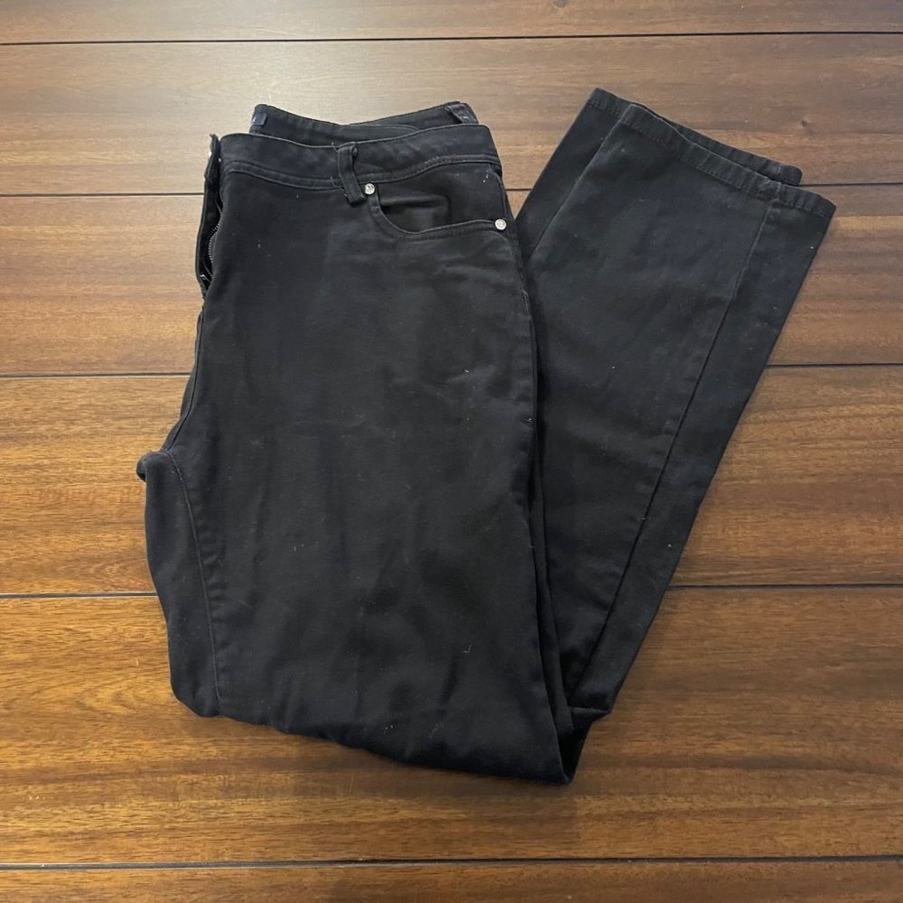 Bogari Women's Skinny Jeans in Black Size 12 gem details 5 pocket - Picture 11 of 13